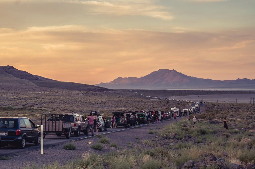 Burning Man - First traffic jams