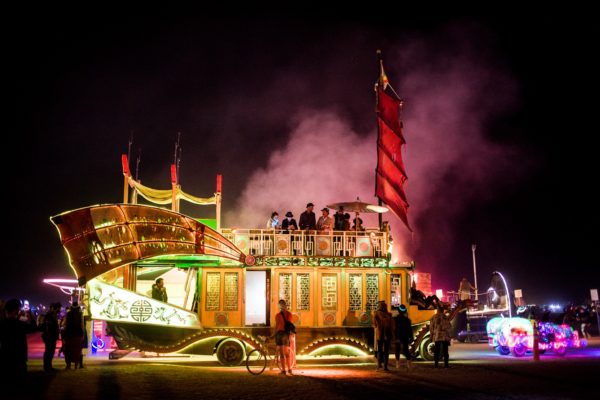 Burning Man - Art car on the playa