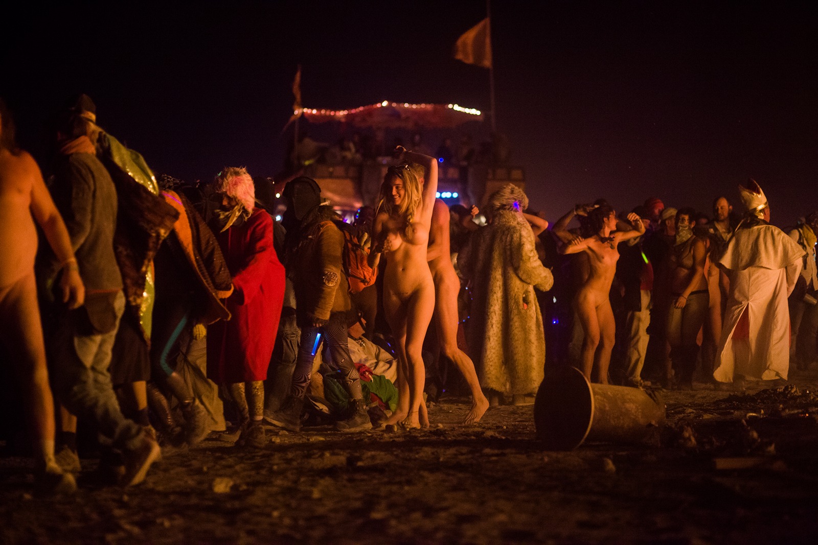 Burning Man - Dancing around the fire