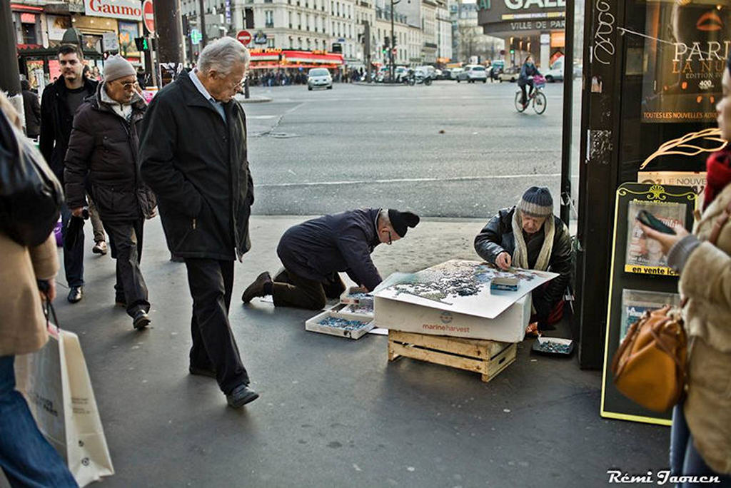 Photographe Paris - People of Paris - Montparnasse - Puzzle de rue