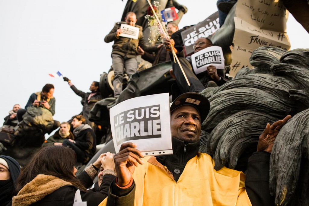Portraits des "Charlies" - Je suis Charlie 11 janvier 2015 place de la Nation Paris